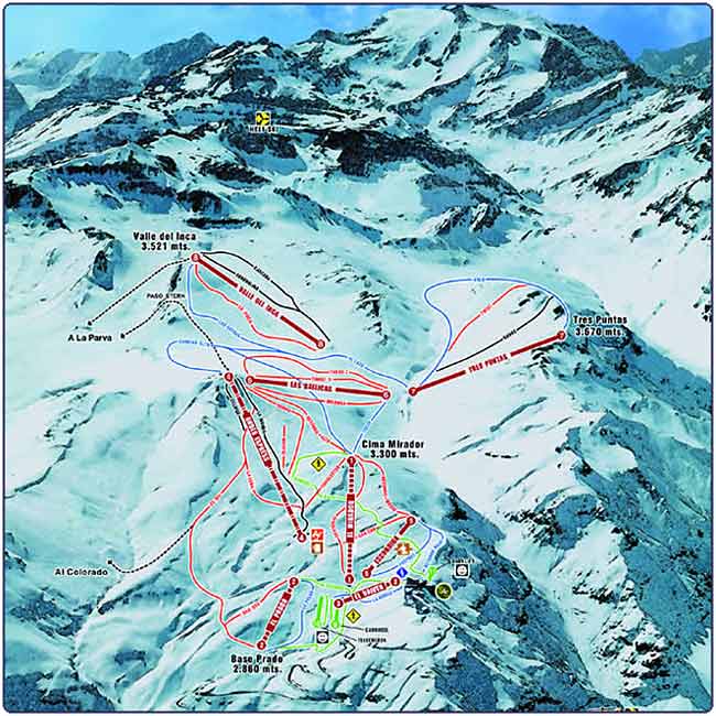 Pistes map